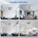 Ceiling cassette mini split AC in various settings, showcasing versatile application for offices, restaurants, and.