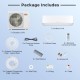X-Pro 35000 BTU mini split AC package includes 2 indoor units, outdoor unit, pipes, and installation accessories for efficient cooling.
