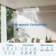 Concealed ducted mini split AC unit with 7 modes, 8 fan speeds, and smart control for efficient temperature management.