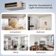 Concealed ducted mini split AC system for 4 zones, ideal for homes and offices, featuring smart control and energy.