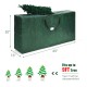 Green PE storage bag designed for 9 ft Christmas tree storage, featuring a smooth zipper and foldable design for easy.