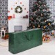 Green PE storage bag for 9 ft artificial Christmas tree, waterproof and tear-resistant, with reinforced handles for.