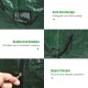 Christmas tree storage bag with reinforced handles, zipper closure, and PVC card slot for easy item identification.