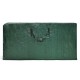 Oversized green polyethylene storage bag for 9 ft Christmas tree, featuring a durable zipper and foldable design for.