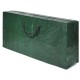 Large green PE storage bag for 9 ft artificial Christmas tree, waterproof with reinforced handles for easy carrying.