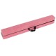 Pink folding gymnastics balance beam with carry handle, made of sturdy pine wood for stability and easy portability.