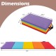 Folding gymnastics mat in multiple colors, featuring a 5-panel design for versatile training and easy storage.