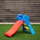 Colorful indoor outdoor children folding slide with gentle slope and easy-to-climb steps, suitable for ages 2-5.