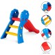 Colorful indoor outdoor children folding slide with gentle slope, easy-to-climb steps, and durable HDPE construction.